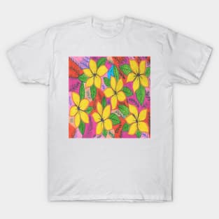 Tropical Plumeria Garden T-Shirt